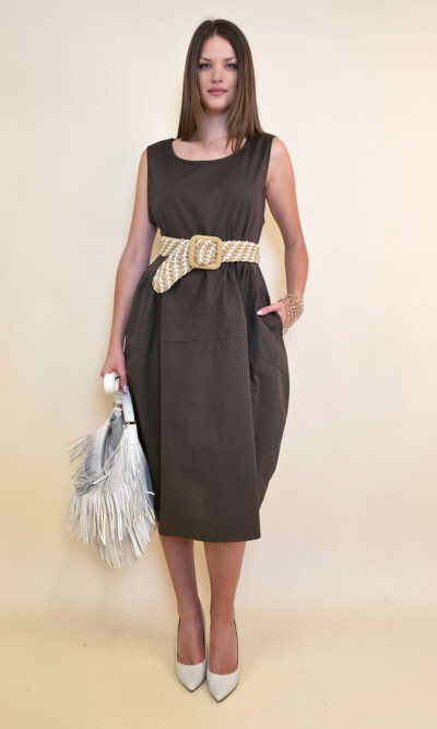 Haljina 40 Rebecca - cotton UN - coffee