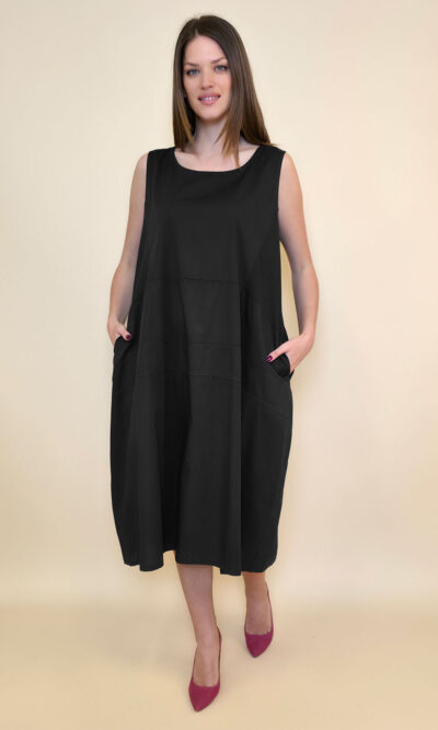 Haljina 40 Rebecca - cotton UN - black