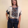 Tunika 32 Minden - viscose print - navy