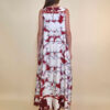 Haljina 60 Cecilia - saten print - india red