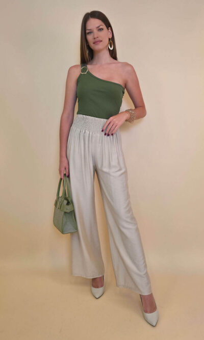 Hlače 30 Elton - viscose UN - beige