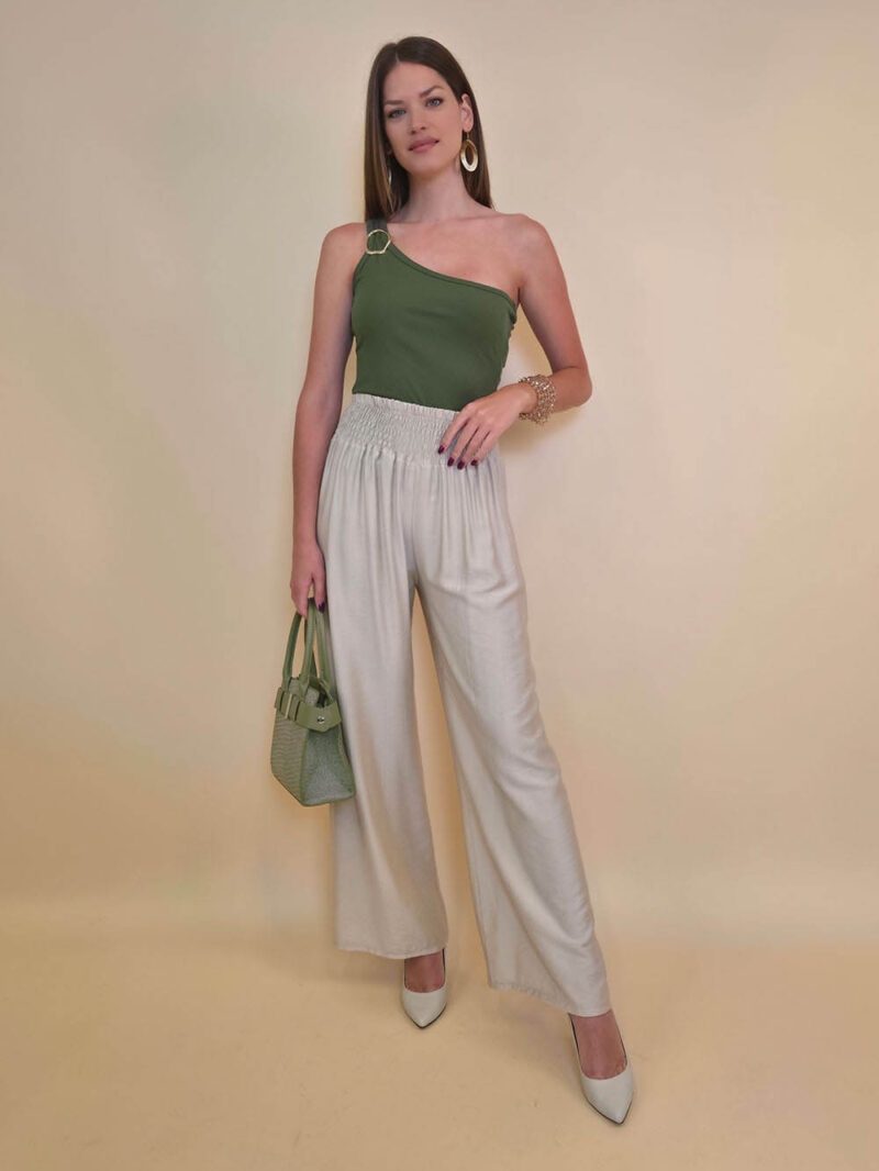 Hlače 30 Elton - viscose UN - beige