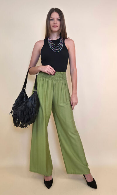 Hlače 30 Elton - viscose UN - green