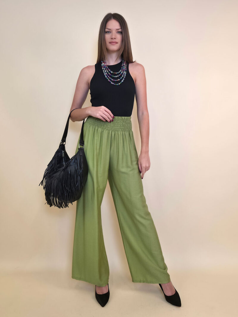 Hlače 30 Elton - viscose UN - green