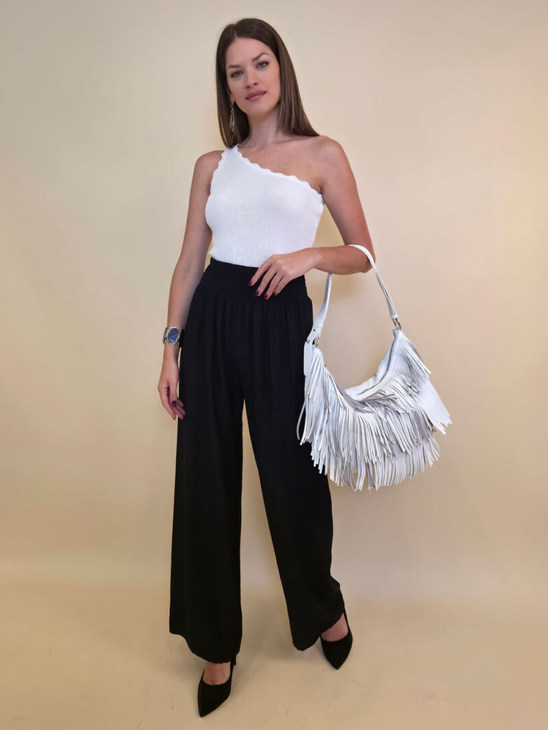 Hlače 30 Elton - viscose UN - black