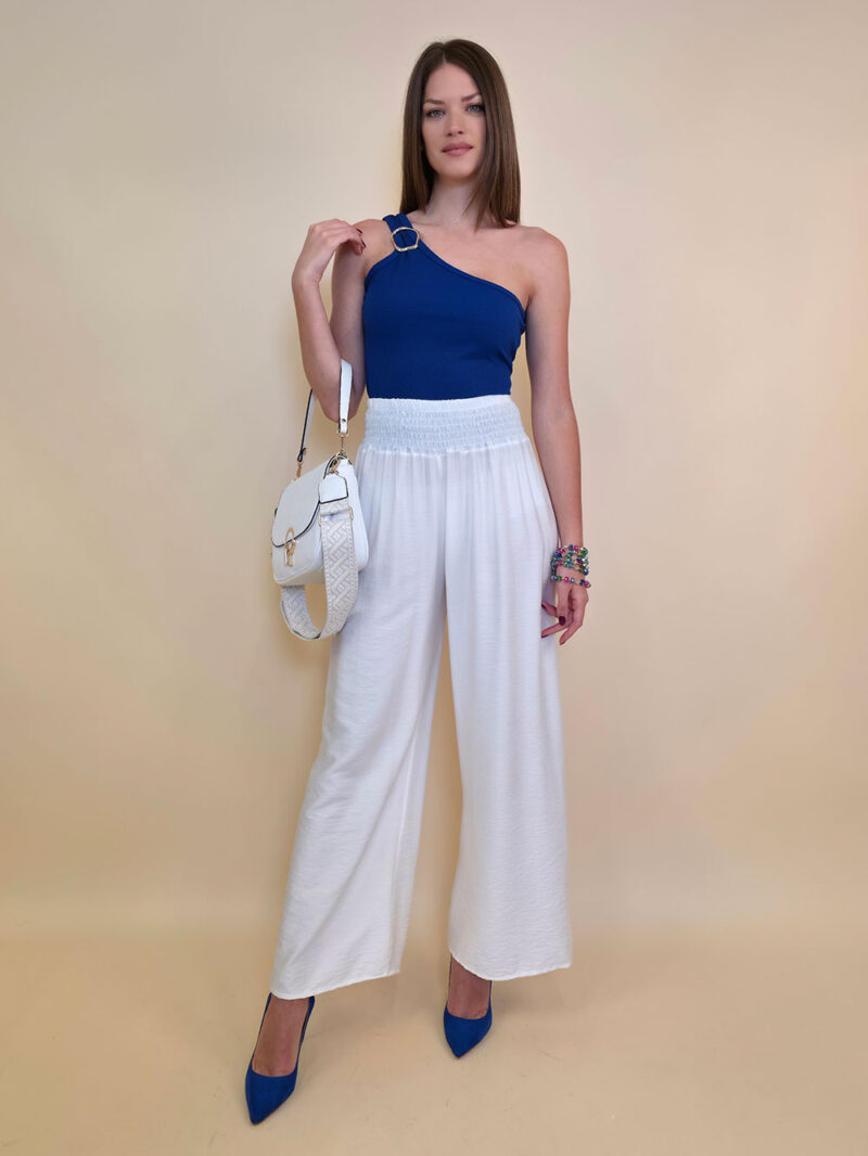 Hlače 30 Elton - viscose UN - white