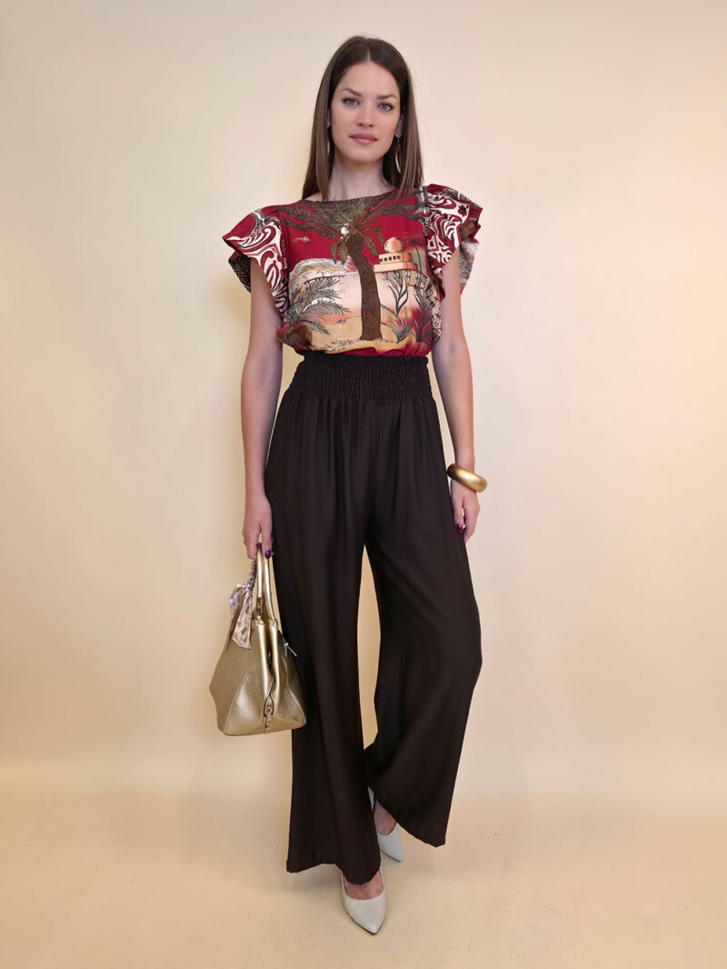 Hlače 30 Elton - viscose UN - brown