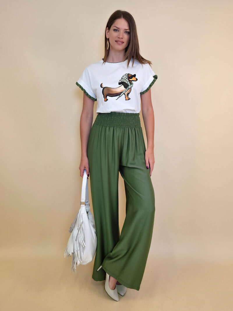 Hlače 30 Elton - viscose UN - military
