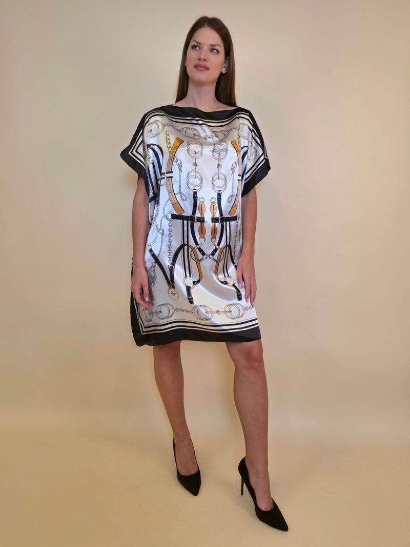 Kaftan 40 Marrero - kaftan silk/viscose Belts/Chains - beige/black