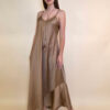 Haljina+ogrlica /pojas 30 Marrakesh - saten UN - bronze
