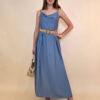 Haljina+remen 46 Jeanerette - viscose UN - jeans