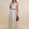 Haljina+remen 46 Jeanerette - viscose UN - beige