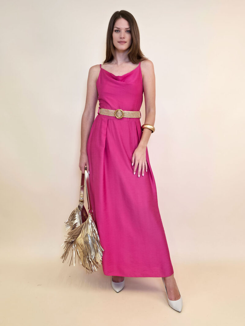 Haljina+remen 46 Jeanerette - viscose UN - fuxia