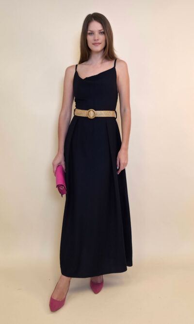 Haljina+remen 46 Jeanerette - viscose UN - navy