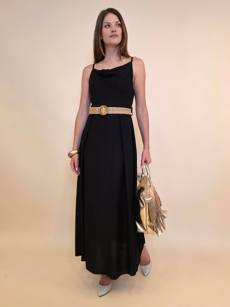 Haljina+remen 46 Jeanerette - viscose UN - black