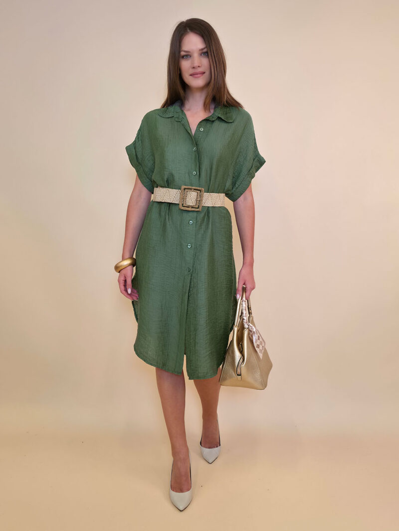 Haljina/košulja 52 Mandeville - tencel UN viscose - military