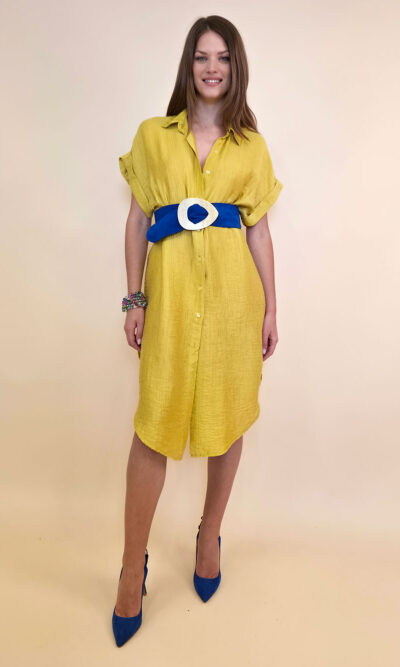 Haljina/košulja 52 Mandeville - tencel UN viscose - yellow