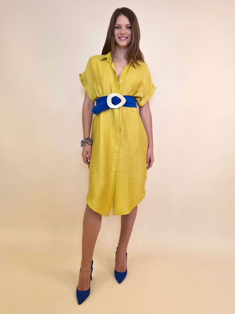 Haljina/košulja 52 Mandeville - tencel UN viscose - yellow