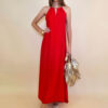 Haljina 46 Indianola - viscose UN - red