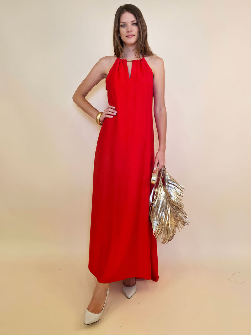 Haljina 46 Indianola - viscose UN - red