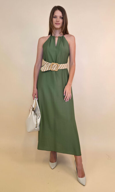 Haljina 46 Indianola - viscose UN - military