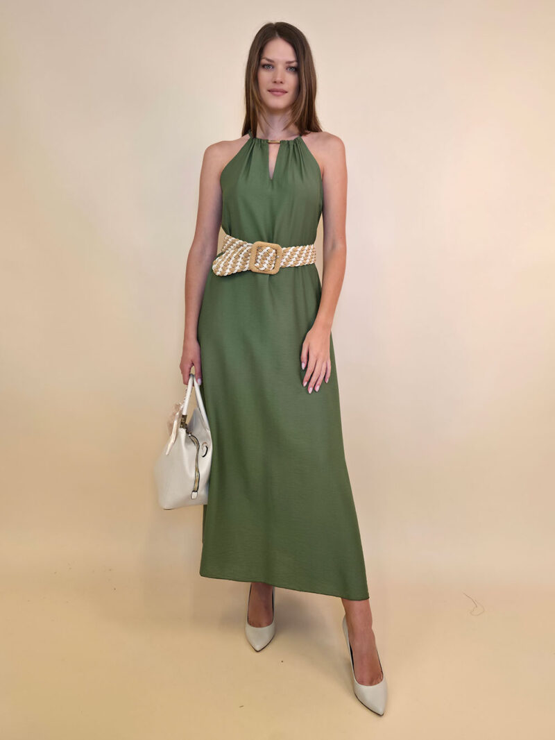 Haljina 46 Indianola - viscose UN - military