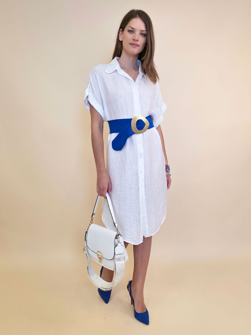 Haljina/košulja 52 Mandeville - tencel UN viscose - white