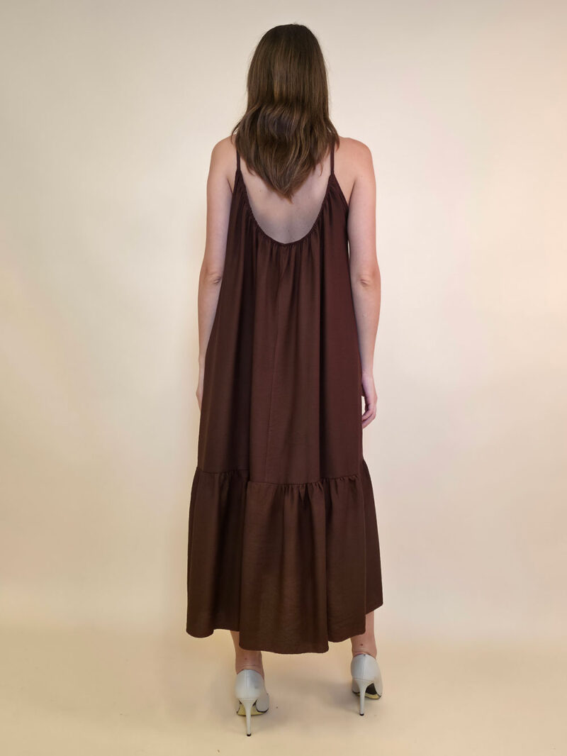 Haljina+broš ruža 48 Amory - viscose UN - brown