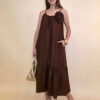 Haljina+broš ruža 48 Amory - viscose UN - brown