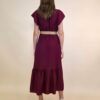 Haljina+remen 46 Aberdeen - viscose UN - burgundy