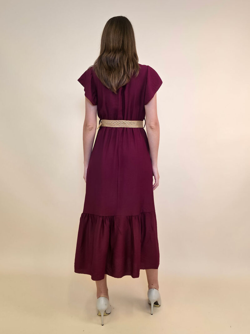 Haljina+remen 46 Aberdeen - viscose UN - burgundy