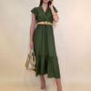 Haljina+remen 46 Aberdeen - viscose UN - military