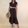Haljina+remen 46 Aberdeen - viscose UN - brown