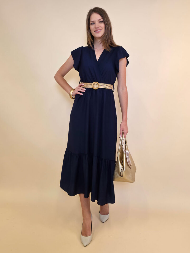 Haljina+remen 46 Aberdeen - viscose UN - navy