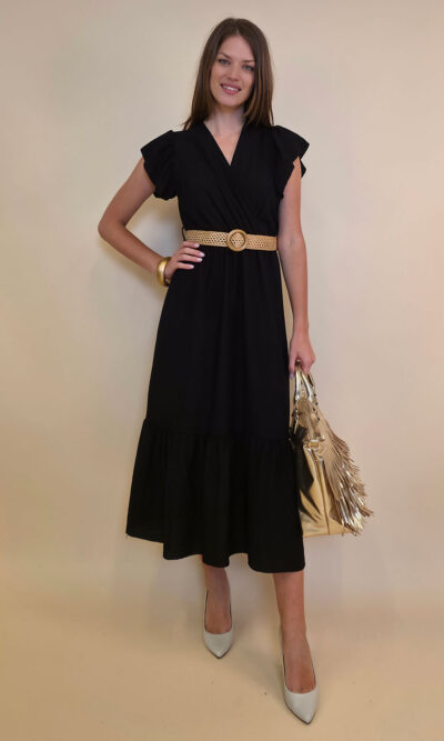 Haljina+remen 46 Aberdeen - viscose UN - black