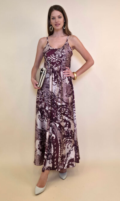 Haljina 40 Marrakesh - kashmir floral mix - burgundy