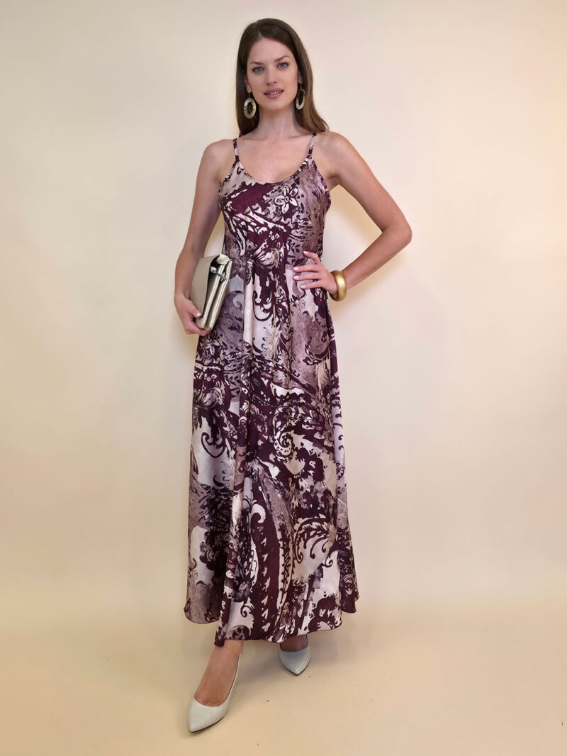 Haljina 40 Marrakesh - kashmir floral mix - burgundy
