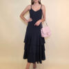 Haljina 48 Laurel - viscose UN 3 volana - navy