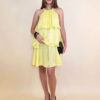 Haljina 48 Buton Rouge - viscose UN shiny - yellow