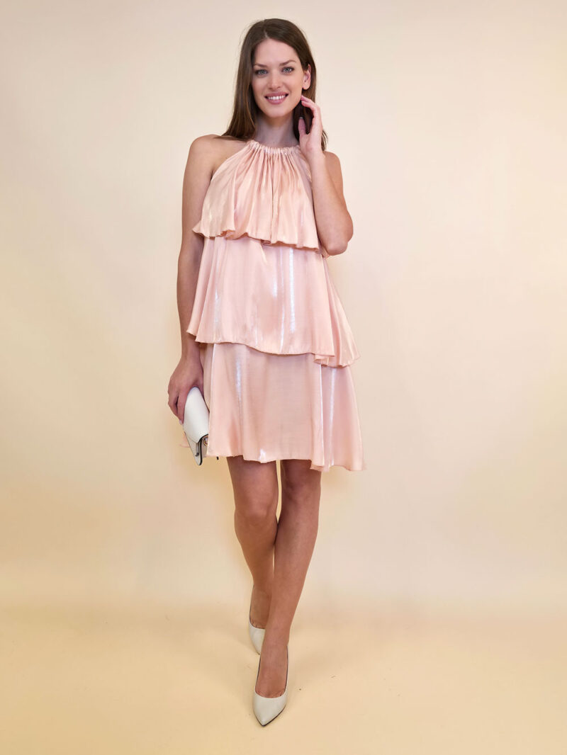 Haljina 48 Buton Rouge - viscose UN shiny - peach