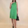 Haljina 40 Louisiana - cotton poplin UN mašna leđa - apple green