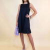 Haljina 40 Louisiana - cotton poplin UN mašna leđa - navy