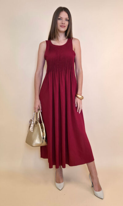 Haljina 48 Vidalia - viscose UN bizne - indian red