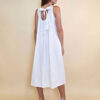 Haljina 44 Georgia - cotton UN mašna leđa - white
