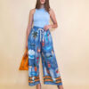 Hlače 39 Pueblo - print jeans Fishies