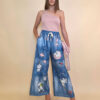 Hlače 39 Pueblo - print jeans Love Clouds
