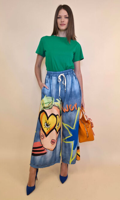 Hlače 39 Pueblo - print jeans Fancy