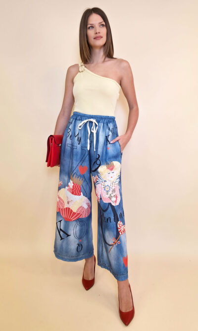 Hlače 39 Pueblo - print jeans Valentine