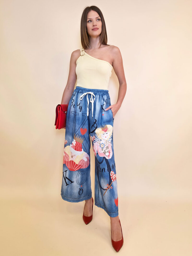 Hlače 39 Pueblo - print jeans Valentine