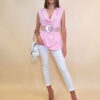 Majica 24 Sophie - viscose UN - pink